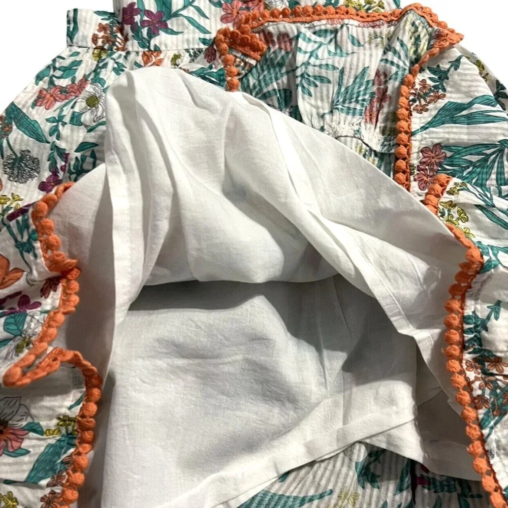 NEW Cynthia Rowley 3T Magnolia Floral & Tassels Dress